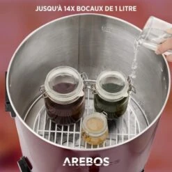 AREBOS Machine De Mise En Conserve 28 L Pot De Mise En Conserve 1800 W églable En Continu De 30 à 110 °C -Petit Électroménager 58586895 4