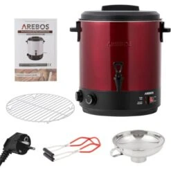 AREBOS Machine De Mise En Conserve 28 L Pot De Mise En Conserve 1800 W églable En Continu De 30 à 110 °C -Petit Électroménager 58586895 5