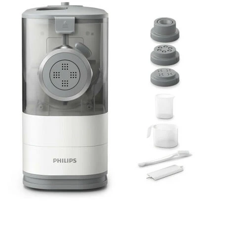 PHILIPS Machine A Pâtes HR2345/19, 150W, 100% Automatique, 450g En 18min, 4 Disques De Pâtes, Nettoyage Facile, Livre De Rece… 4 PHILIPS Machine A Pâtes HR2345/19, 150W, 100% Automatique, 450g En 18min, 4 Disques De Pâtes, Nettoyage Facile, Livre De Rece… – Image 2