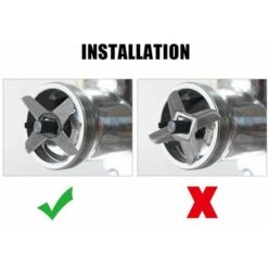 Couteau Pour Hachoir à Viande Professionnel En Acier Inoxydable, Remplacement De Lames De Hachoir En Forme De Croix, Lame De Broyeur De Viande, Cuisine Broyeur De Viande Accessoires De Rechange (8) -Petit Électroménager 59386483 4