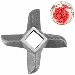 Couteau Pour Hachoir à Viande Professionnel En Acier Inoxydable, Remplacement De Lames De Hachoir En Forme De Croix, Lame De Broyeur De Viande, Cuisine Broyeur De Viande Accessoires De Rechange (8) -Petit Électroménager 59386483 5