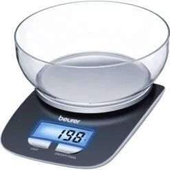 Beurer KS25 Balance De Cuisine Numérique Numérique, Avec Récipient De Mesure Plage De Pesée (max.)=3 Kg Noir