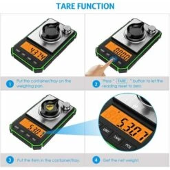 Balance De Précision, Balance De Precision 0.001g, 50g/0.001g, Balance Numérique Portable Avec Affichage LCD Avec 50g De Poids D'étalonnage Et Pincettes Électrostatiques -Petit Électroménager 60280459 4