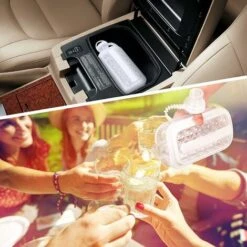 Machine à Glaçons Sans BPA 2 En 1 Portable Ice Ball Maker Plateaux à Glaçons Sanitaires Pour Congélateur-Ice Maker Moule Fait 17 Glaçons Ronds (Blanc) -Petit Électroménager 61201186 5