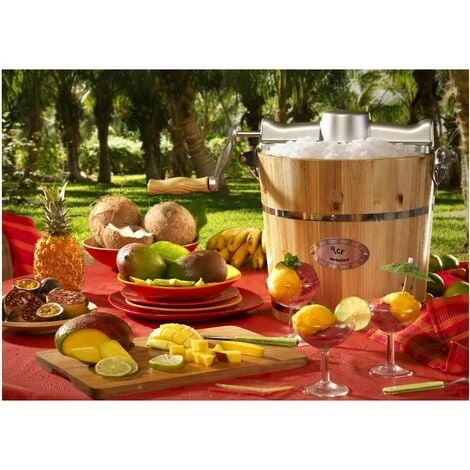 Sorbetière électrique GIVRETO En Bois 3.5 L 3 Sorbetière électrique GIVRETO En Bois 3.5 L