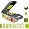 12 En 1 Mandoline Cuisine, Mandoline Professionnelle Cuisine Avec 6 Lames En Remplaçables, Coupe-Légumes Multifonction Pour Trancher, Couper Et Râper Les Légumes -Petit Électroménager 63464973 1