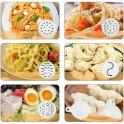 Machine à Pâtes électrique Entièrement Automatique - Machine à Pâtes électrique - 9 Formes De Pâtes - 160 W - Pour Pâtes - Spaghetti Jiaozi Macaroni -Petit Électroménager 63763502 3