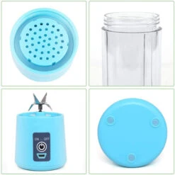 Mélangeur Portable, Mélangeur De Taille Personnelle Rechargeable Avec Lames Pour Shakes Et Smoothies, Mini Mélangeur Avec Pour Le Sport, Les Voyages, La Salle De Sport, La Maison -Petit Électroménager 63869297 5