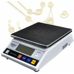 Balance De Laboratoire Numérique 7,5 Kg / 0,1 G Balance De Précision LCD Balance De Cuisine Balance électronique Fonction Tare Écran LCD Avec Alimentation DC 9 V
