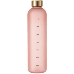 Bouteille D'eau De Motivation Horodatée De 32 Oz, Réutilisable, Anti-fuite Pour Salle De Sport Et Bureau/extérieur (rose) BF