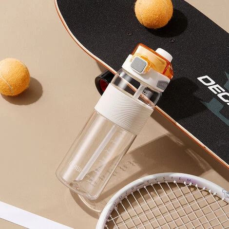 Bouteille D'eau De Sport étanche 1 Pièce, Bouteille D'eau Pour Enfants Sans BPA, Gourde De 700 Ml Avec Paille, Parfaite Pour Le Bureau De L'école De Voyage De Sport - Blanc 3 Bouteille D'eau De Sport étanche 1 Pièce, Bouteille D'eau Pour Enfants Sans BPA, Gourde De 700 Ml Avec Paille, Parfaite Pour Le Bureau De L'école De Voyage De Sport - Blanc