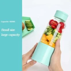 Blender Portable, Presse-agrumes Avec 450 Ml 6 Lames Sans BPA Pour Le Sport Et Les Voyages, Mini Blender Blender Pour Smoothie Et Milkshake, Cadeau De Noël Femme Homme (blanc) 9 Blender Portable, Presse-agrumes Avec 450 Ml 6 Lames Sans BPA Pour Le Sport Et Les Voyages, Mini Blender Blender Pour Smoothie Et Milkshake, Cadeau De Noël Femme Homme (blanc) -Petit Électroménager 65505274 3