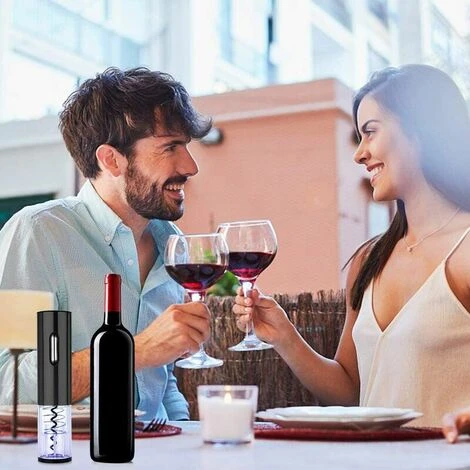 Tire-bouchon à Vin électrique En Acier Inoxydable Tire-bouchon à Vin Rechargeable ABS Rechargeable 5 Tire-bouchon à Vin électrique En Acier Inoxydable Tire-bouchon à Vin Rechargeable ABS Rechargeable – Image 3