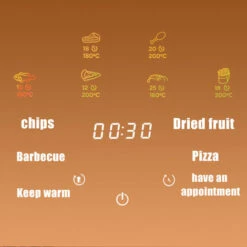 Four A Friteuse A Air 15L 1400W Ecran Tactile Numerique Quatre Fonctions De Prereglage Intelligent Fonction D'arret Automatique Blanc -Petit Électroménager 66333144 5