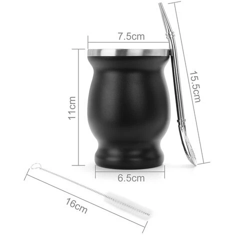 Kit Maté Calebasse Bombilla Pour Yerba Mate Et Goupillon Contient 1 Tasse 1 Paille Filtrante En Inox Haute Qualité 1 Brosse De Nettoyage 3 Ebooks Offert 4 Kit Maté Calebasse Bombilla Pour Yerba Mate Et Goupillon Contient 1 Tasse 1 Paille Filtrante En Inox Haute Qualité 1 Brosse De Nettoyage 3 Ebooks Offert – Image 2