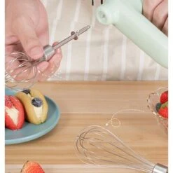 Batteur à Oeufs électrique Batteur à Main Batteur à Oeufs 4 Vitesses Batteur à Oeufs Pour La Cuisson Des Gâteaux Crème Pâtissière Support Sans Fil -Petit Électroménager 67415891 5