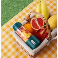 Accueil Mini Presse-agrumes Petit Presse-agrumes Portable Fruits USB Charge électrique Tasse De Jus De Jus, Vert -Petit Électroménager 67416046 5