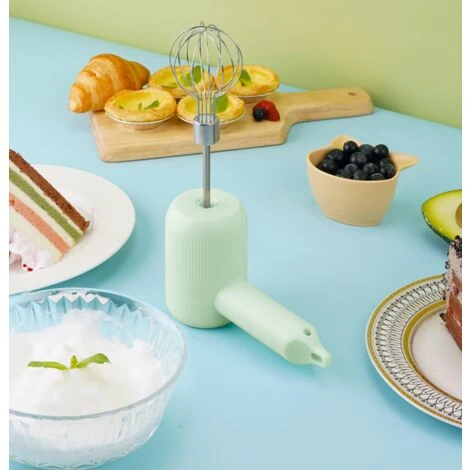 Mixeur Plongeant électrique, Mixeur Multifonction Sans Fil Rechargeable Par USB à 3 Vitesses Avec 2 Moustaches, Mixeur Plongeant électrique Portable Pour Pâtisserie-crème-protéine, Blanc 7 Mixeur Plongeant électrique, Mixeur Multifonction Sans Fil Rechargeable Par USB à 3 Vitesses Avec 2 Moustaches, Mixeur Plongeant électrique Portable Pour Pâtisserie-crème-protéine, Blanc – Image 5