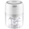 Mini Hachoir à Ail électrique, Hachoir à Nourriture, Mini Robots Culinaires, Mélangeur De Nourriture De Cuisine Portable Sans Fil Avec Chargement USB, Presse-ail Puissant Et Facile à Nettoyer (250 Ml)