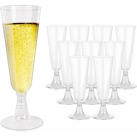 48 Pcs Jeu De Verres à Champagne, Flûtes à Vin En Plastique, Réutilisables Et Incassables, Gobelets Empilables, Parfaits Pour Les Fêtes, Mariages Et Anniversaires - 150ml 3 48 Pcs Jeu De Verres à Champagne, Flûtes à Vin En Plastique, Réutilisables Et Incassables, Gobelets Empilables, Parfaits Pour Les Fêtes, Mariages Et Anniversaires - 150ml