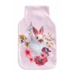Housse Bouillotte Polaire 21x34 Cm Kidoux Lapin