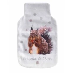 Petit Électroménager 11 Housse Bouillotte Polaire 21x34 Cm Chamonix écureuil