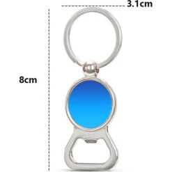 Porte-clés Décapsuleur Porte-clés Rond Bleu -Petit Électroménager 70950166 2