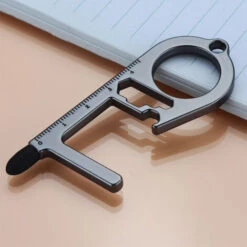 Ouvre-bouteille Porte-clés En Titane Avec Porte-clés En Titane - Ouvre-boîte - Compact, Polyvalent Et Durable NOIR -Petit Électroménager 70950203 3