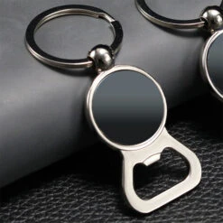 Porte-clés Décapsuleur Porte-clés Rond Noir -Petit Électroménager 70950443 3