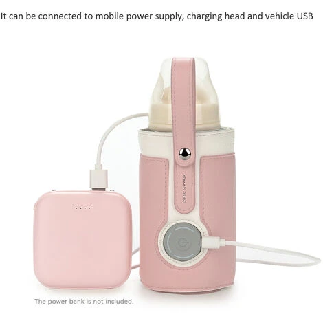 Chauffe-biberon Portable 3 Niveaux De Réchauffement à Température Constante Pour L'allaitement De Nuit, Utilisation Quotidienne, Voyage (gris) 4 Chauffe-biberon Portable 3 Niveaux De Réchauffement à Température Constante Pour L'allaitement De Nuit, Utilisation Quotidienne, Voyage (gris) – Image 2