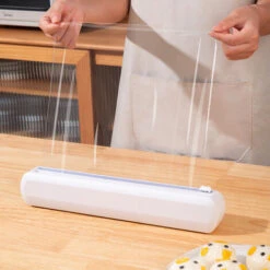 Distributeur De Pellicule Plastique Rechargeable Avec Coupeur, Coupe-film Alimentaire Robuste -Petit Électroménager 74834916 3