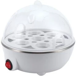 Oeuf Vapeur, Ménage Électrique Rapide Singel Couche Oeufs Chaudière Multifonctionnel Mini Oeufs Cuiseur Vapeur Braconnier Cuisine Outil[EU Plug] Cuiseurs à Oeufs -Petit Électroménager 75394609 4