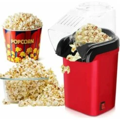 SEENLIN Machine à Pop Corn à Air Chaud Pour La Préparation De Grains De Maïs, 3 Minutes Pop Corn, Sans Graisse Et Sain Pour La Maison