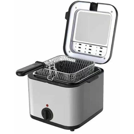 SEENLIN Mini Friteuse Electrique 2L--3L, Friteuse Avec Huile, Fenêtre De Visualisation, 1000W 4 SEENLIN Mini Friteuse Electrique 2L--3L, Friteuse Avec Huile, Fenêtre De Visualisation, 1000W – Image 2