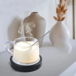 Chauffe-tasse électrique USB, Avec Arrêt Automatique, Pour Café, Cacao, Thé, Lait, Noir 10 Chauffe-tasse électrique USB, Avec Arrêt Automatique, Pour Café, Cacao, Thé, Lait, Noir -Petit Électroménager 77103750 4