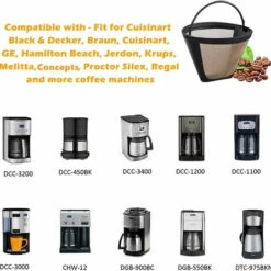 Solde- AGILITY, 2 PCS Filtre Cafetiere En Acier Doré 304 10cm 100 Mailles Filtre à Café Permanent Antirouille Goutteur De Café Réutilisable Anti-corrosion Pour Machine à Café Cuisine Bureau Café Boula -Petit Électroménager 77270407 5