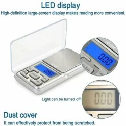 Balance De Précision Cuisine, Balance De Cuisine Electronique, Balance De Poche Avec Écran LCD, 500g / 0.01g Mini Balance Numérique De Poche Pour Les Bijoux/Le Thé/levure/café Cuisine Gram -Petit Électroménager 78949489 3