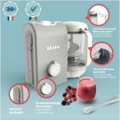 BEABA, Babycook Express, Robot Bébé 4 En 1 Mixeur-Cuiseur, Gris Velours 11 BEABA, Babycook Express, Robot Bébé 4 En 1 Mixeur-Cuiseur, Gris Velours -Petit Électroménager 79987640 5