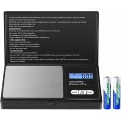 Balance De Précision, 500g/0.01g, Balance De Cuisine, Balance De Poche Numérique Portable Avec Écran LCD Et Tare Function, Balance De Bijoux, Pour Bijoux, Café, Etc.(Piles Incluses)
