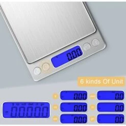 Balance De Précision 500g/0.01g, Balance De Cuisine/Balance De Poche/Balances De Bijoux, Haute PréCision Balance Électronique, Écran LCD Rétroéclairé, Fonction Tare & PCS, Avec 2 Plateaux 10 Balance De Précision 500g/0.01g, Balance De Cuisine/Balance De Poche/Balances De Bijoux, Haute PréCision Balance Électronique, Écran LCD Rétroéclairé, Fonction Tare & PCS, Avec 2 Plateaux -Petit Électroménager 80970950 4