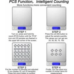 Balance De Précision 500g/0.01g, Balance De Cuisine/Balance De Poche/Balances De Bijoux, Haute PréCision Balance Électronique, Écran LCD Rétroéclairé, Fonction Tare & PCS, Avec 2 Plateaux 11 Balance De Précision 500g/0.01g, Balance De Cuisine/Balance De Poche/Balances De Bijoux, Haute PréCision Balance Électronique, Écran LCD Rétroéclairé, Fonction Tare & PCS, Avec 2 Plateaux -Petit Électroménager 80970950 5