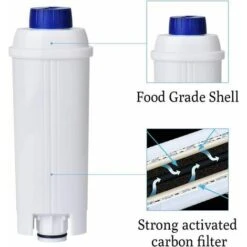 6Pcs Filtre à Eau Cartouche à Charbon Actif Compatible Avec Machines à Café Filtre Adoucisseur Pour Machine à Café Delonghi DeLonghi Filter DLSC002, DLS C002 -Petit Électroménager 81091470 3
