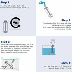 6Pcs Filtre à Eau Cartouche à Charbon Actif Compatible Avec Machines à Café Filtre Adoucisseur Pour Machine à Café Delonghi DeLonghi Filter DLSC002, DLS C002 -Petit Électroménager 81091470 4