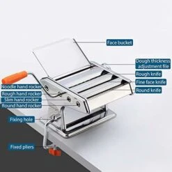 Machine à Pâtes Kesntto Machine à Pâtes En Acier Inoxydable Machine à Pâtes Machine à Nouilles Kit De Presse à Rouleaux Pour Pâtes En Acier Inoxydable -Petit Électroménager 81228512 3