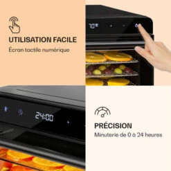 Déshydrateur Alimentaire Klarstein Shaftesbury 700w - Minuterie - 30-85°c - Noir -Petit Électroménager 81978070 3