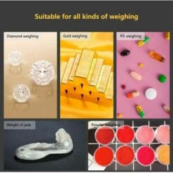 Balance électronique Numérique 0.001G Haute Précision Portable Mini LCD Balance électronique Numérique Pour Pesée Bijoux Gold Pills (50g/0.001g) -Petit Électroménager 83692015 2