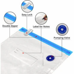 Kit De Sac Sous Vide Alimentaire Avec Pompe Manuelle, Sacs De Rangement Alimentaire Scéllés, Sous Vide Réutilisables Pour Aliments， -Petit Électroménager 85350874 4