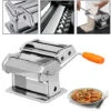 AUFUN Machine Tirée Machine De Pâtes Manuelles En Acier Inoxydable Argent Pour 8 épaisseur De Pâte Différente, -Petit Électroménager 85430963 1