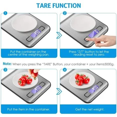 None Balance De Cuisine Numérique Balance De Cuisine électronique Balance Alimentaire De Précision 5kg/ 1g En Acier Inoxydable 4 None Balance De Cuisine Numérique Balance De Cuisine électronique Balance Alimentaire De Précision 5kg/ 1g En Acier Inoxydable – Image 2