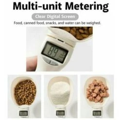 Cuillère à Mesurer Pour Chien, Cuillère Pesée Avec écran LCD Pour Nourriture Croquette De Chien Chat Lapin Oiseaux -Petit Électroménager 88670930 3